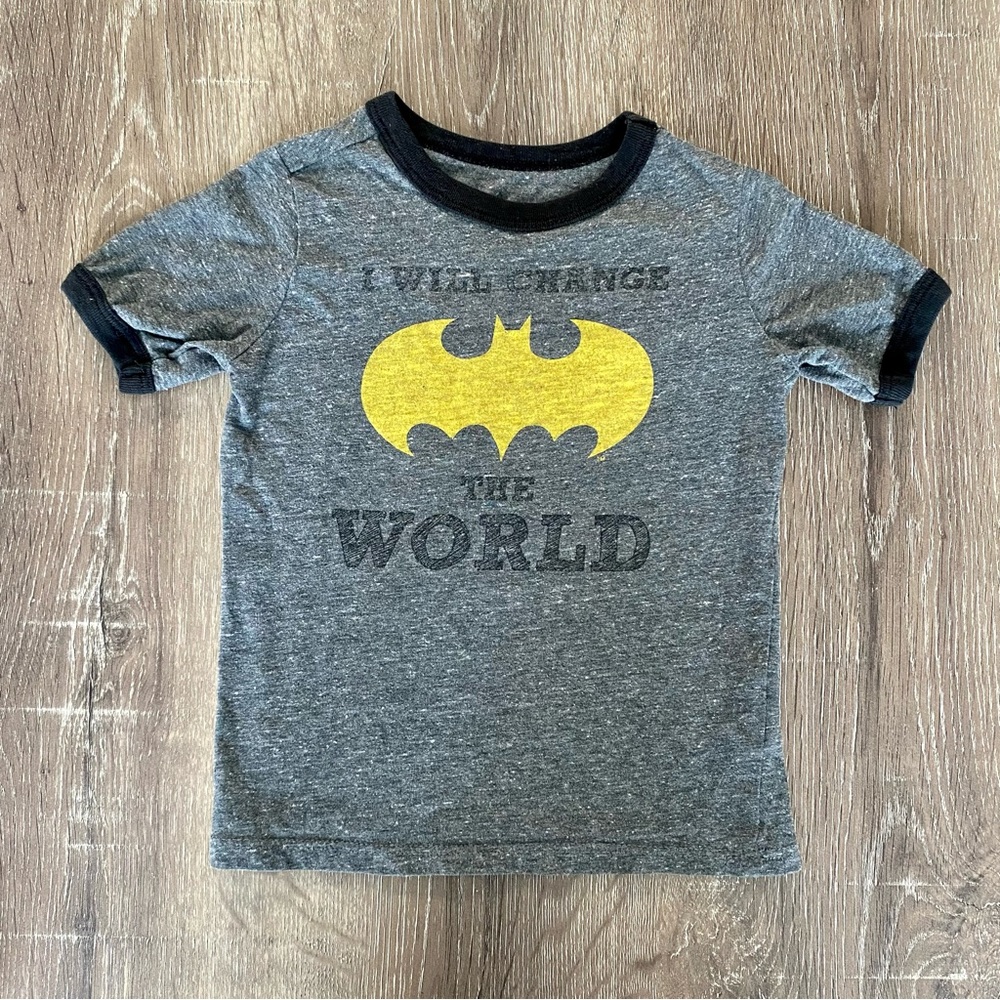 Batman Toddler Will Change The World Ringer Tee